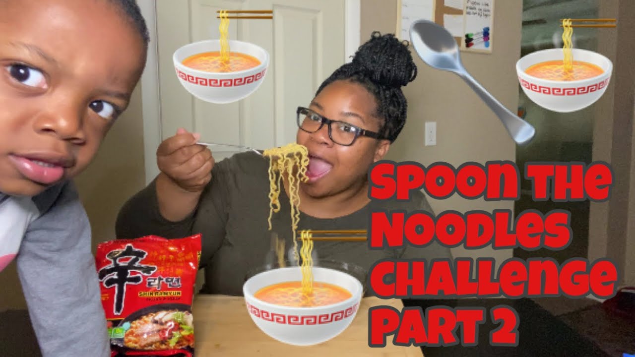 SPOON THE NOODLES CHALLENGE BY @Xtina Grubz Pt.2