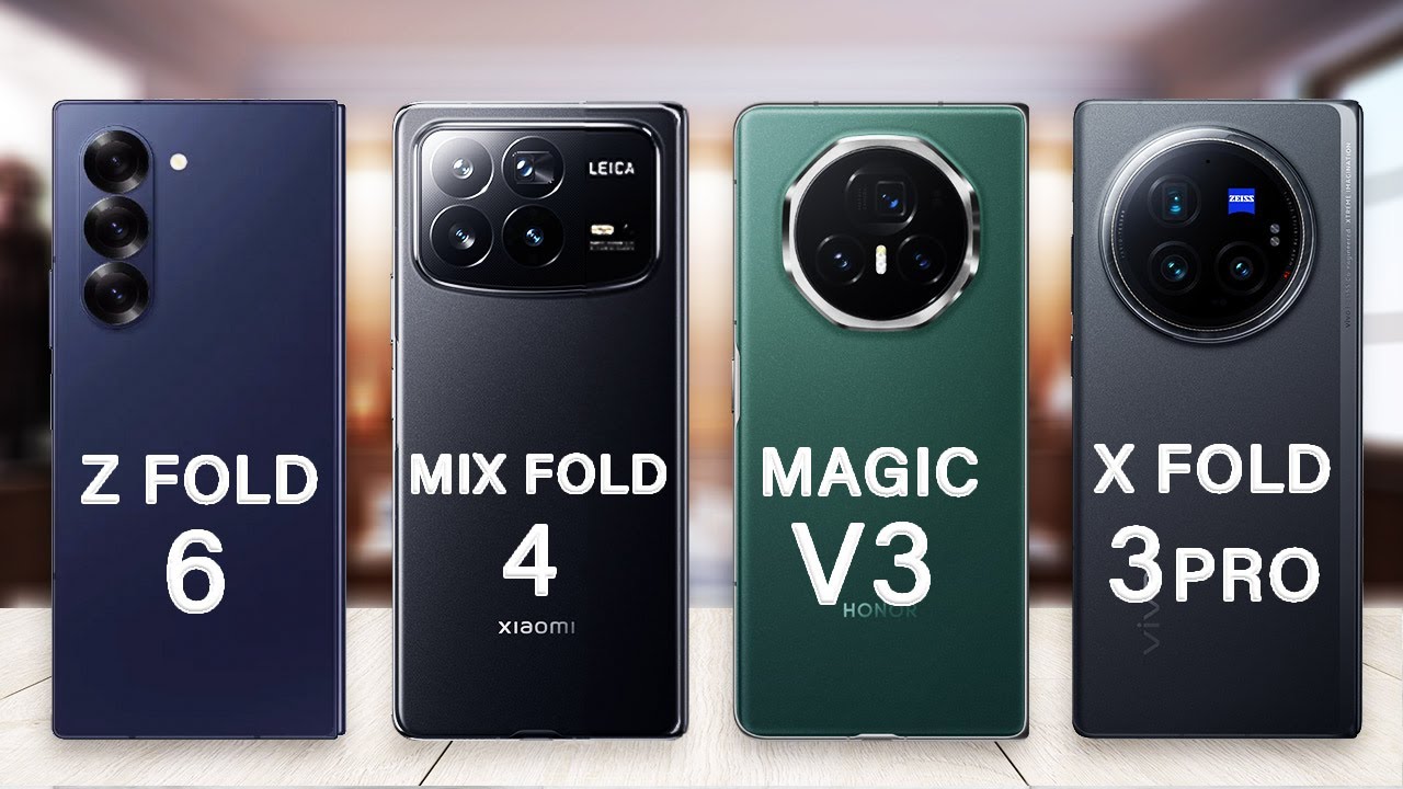 Xiaomi Mix Fold 4 Vs Samsung Z Fold 6 Vs Honor Magic V3 Vs vivo X Fold3 Pro Specs Review