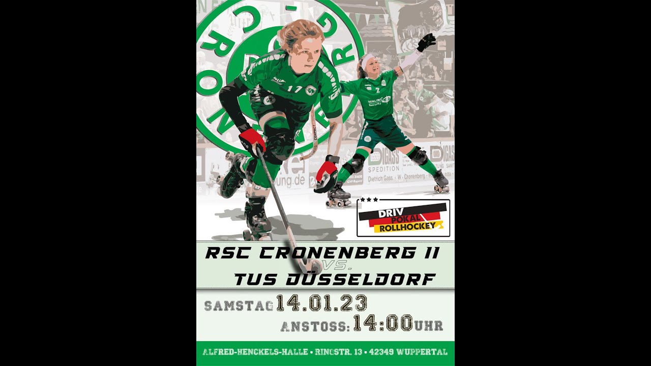 Rollhockey DRIV-Pokal 1/4-Finale Damen 🟢⚪️ Cronenberg II vs. TuS Düsseldorf Nord