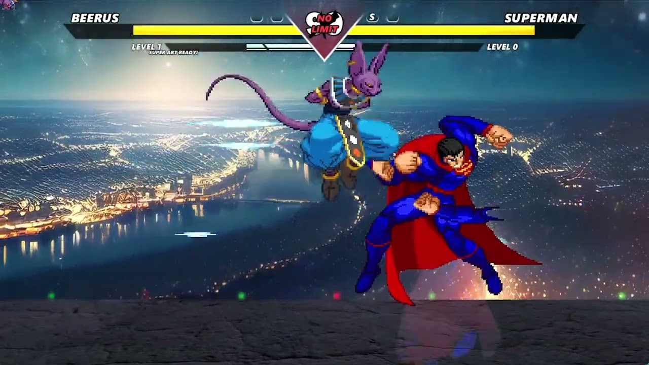 BEERUS VS SUPERMAN | EPIC M.U.G.E.N CLASH OF GODS