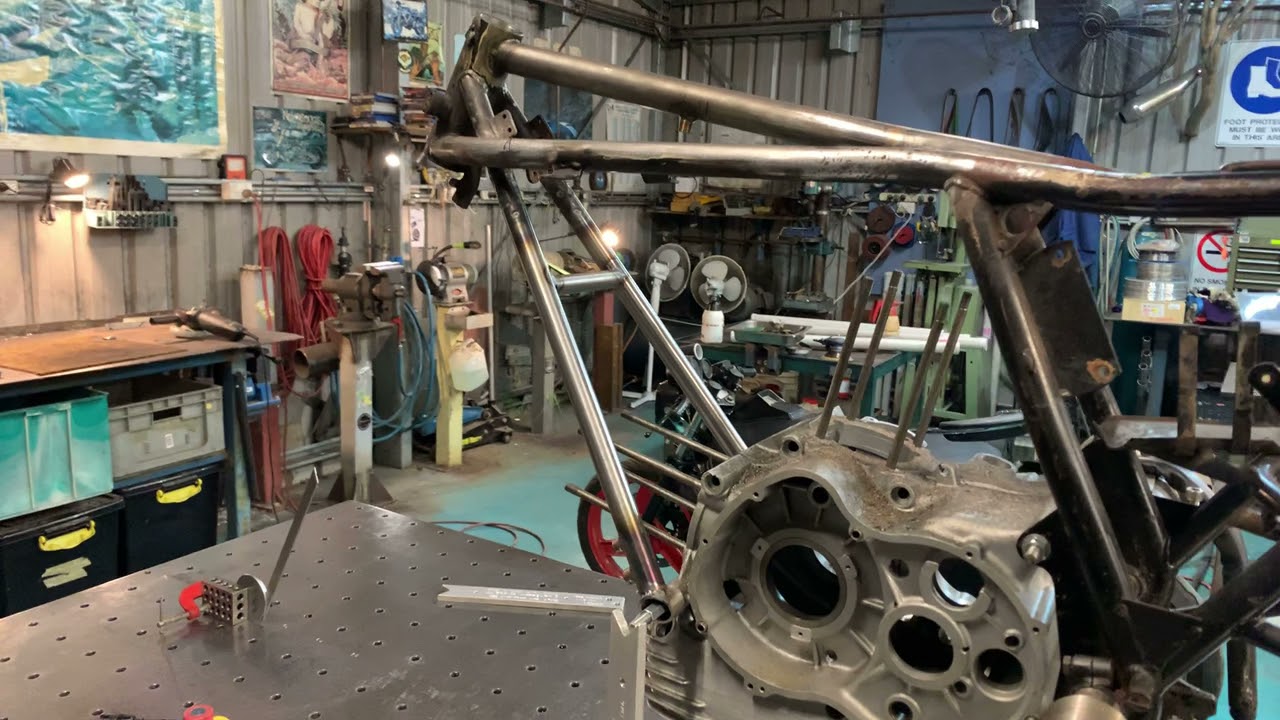 Ducatti 1972 gt 750 frame repair update,