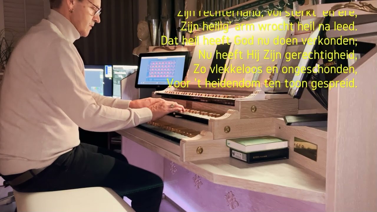 Henk Pasterkamp Speelt  Psalm 98 vers 1 en 3.  Bovenkerk te Kampen Hauptwerk