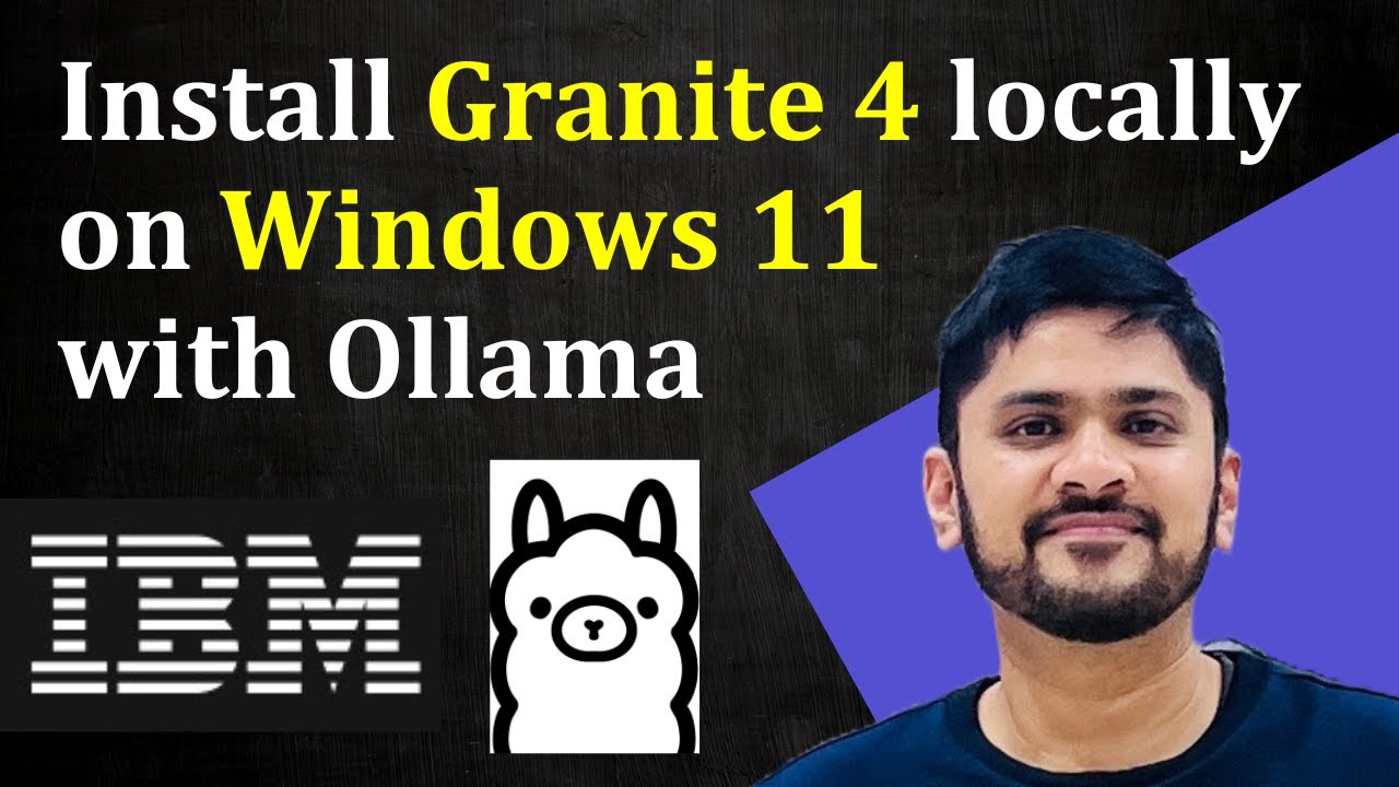 Как установить Granite 4.0 локально на ПК | Установка IBM Granite 4.0 на Ollama | Амит Сэнс