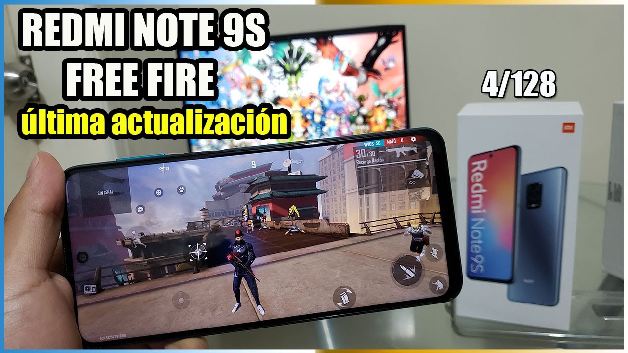 JUGANDO EN UN REDMI NOTE 9S FREE FIRE// 4ram 128gb Snapdragon 720g ULTIMA ACTUALIZACION FREE FIRE