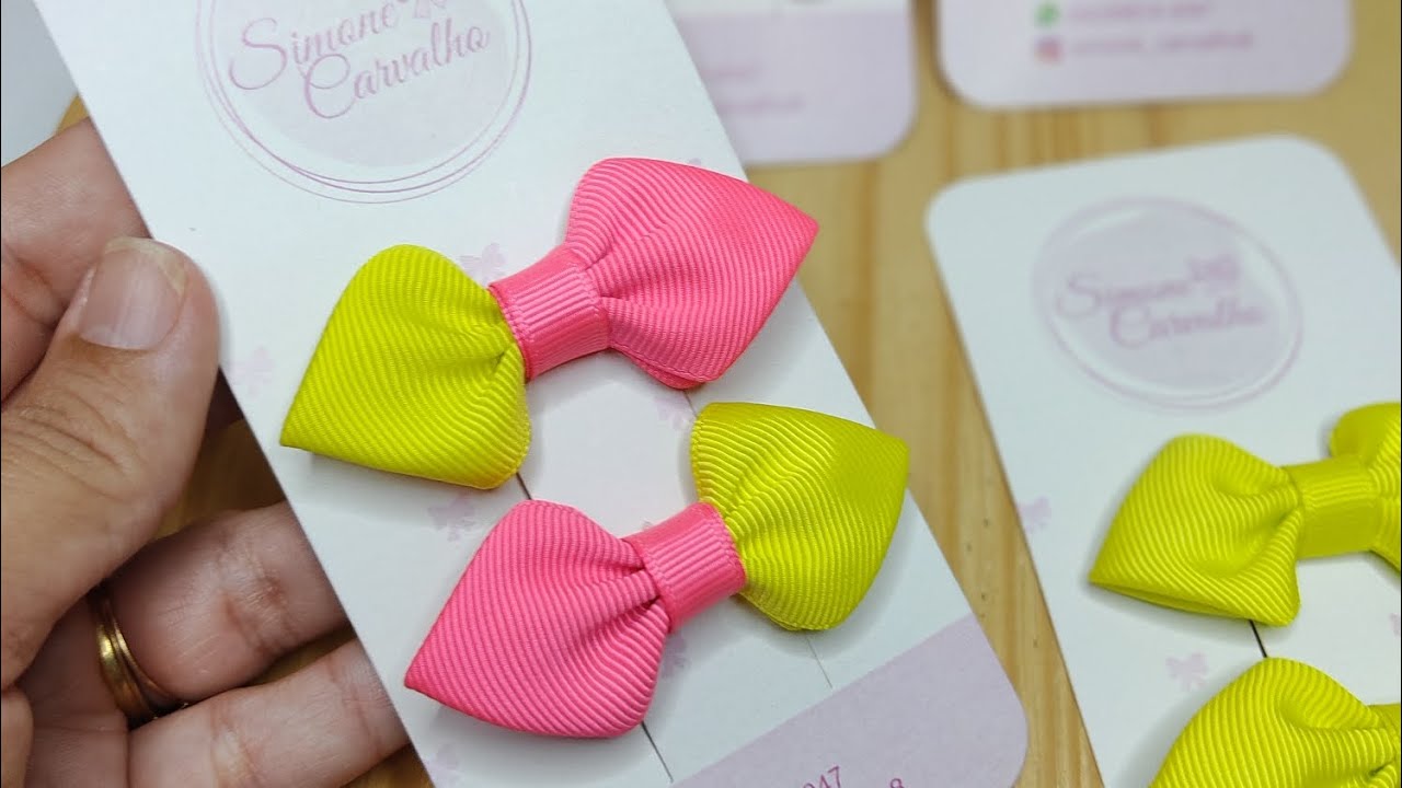Laço Básico que vende muito ( Parzinho Laço Folha) Sucesso de vendas 🎀 #papdelaços #ribbon #pap