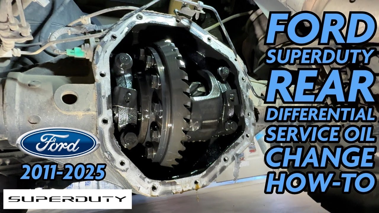 2011-2025 Ford Superduty Rear Differential Service Oil Change How-To
