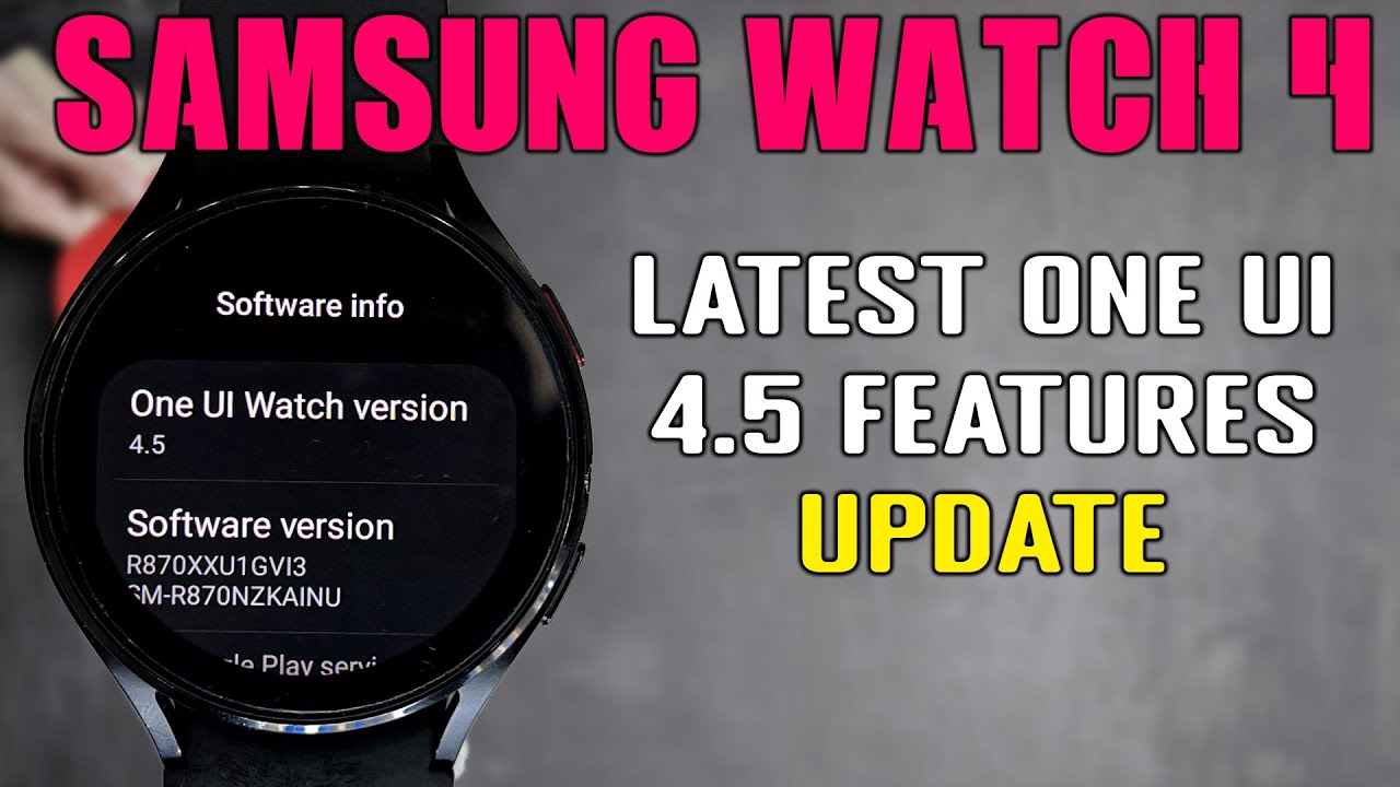 Samsung Galaxy Watch 4 New Features Update 😍 | One UI 4.5 Update