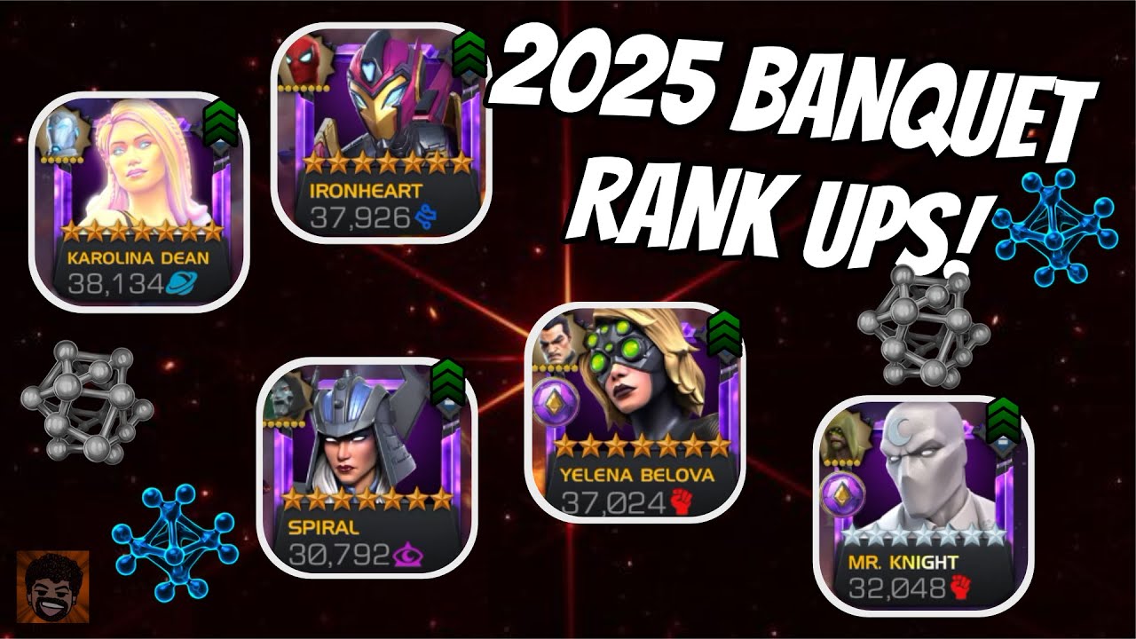 3 NEW 7 Star Rank 4 Champions - BANQUET RANK UPS!!! - Marvel Contest of Champions