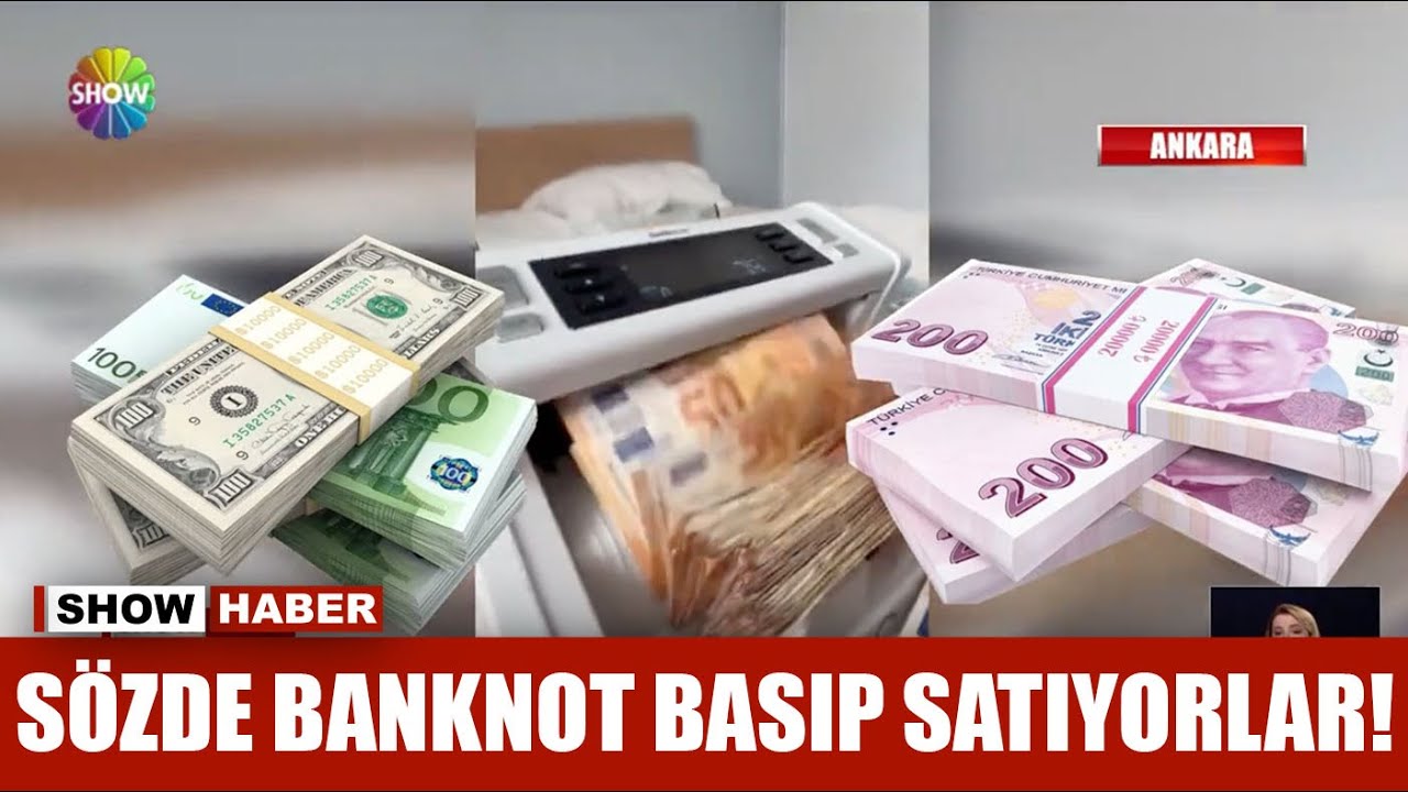 Sözde banknot basıp satıyorlar!