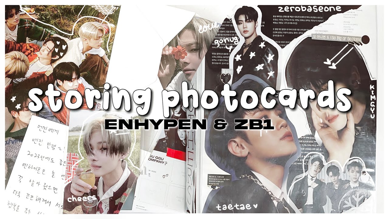 [ STORING PHOTOCARDS #3 ] ✩ starting my zb1 collection + completing orange blood