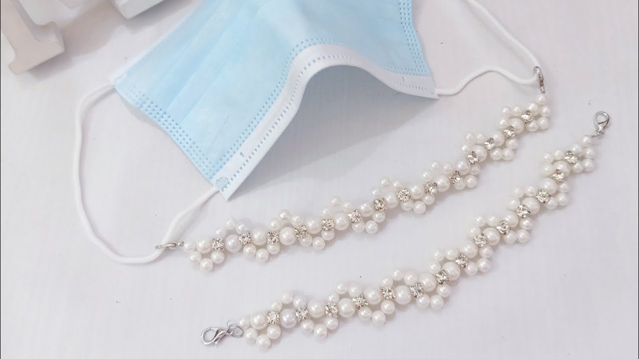 Konektor Masker Hijab Mutiara