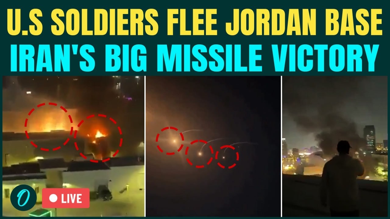LIVE: First Visuals Of Massive Iranian ATTACK On U.S Base In Jordan, IRGC Avenges Larak Island HIT