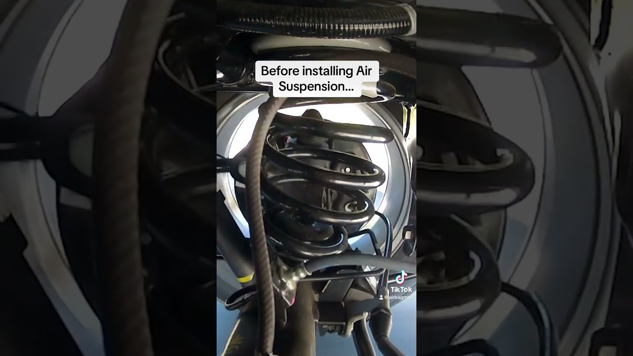 Before VS After installing Air Suspension... #4x4 #AirSuspension #Undercar #CoilSprings