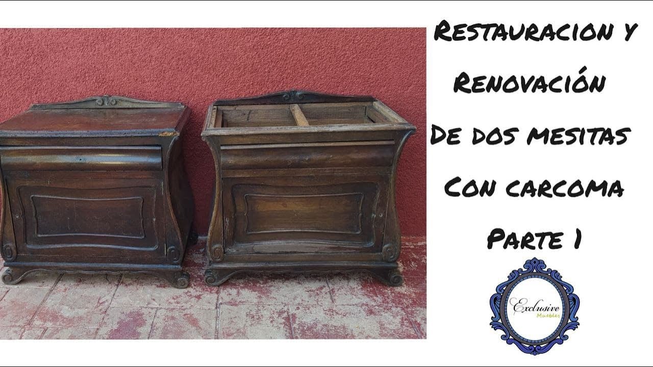 ✔ RESTAURAMOS unas mesitas de noche con CARCOMA [PARTE 1]
