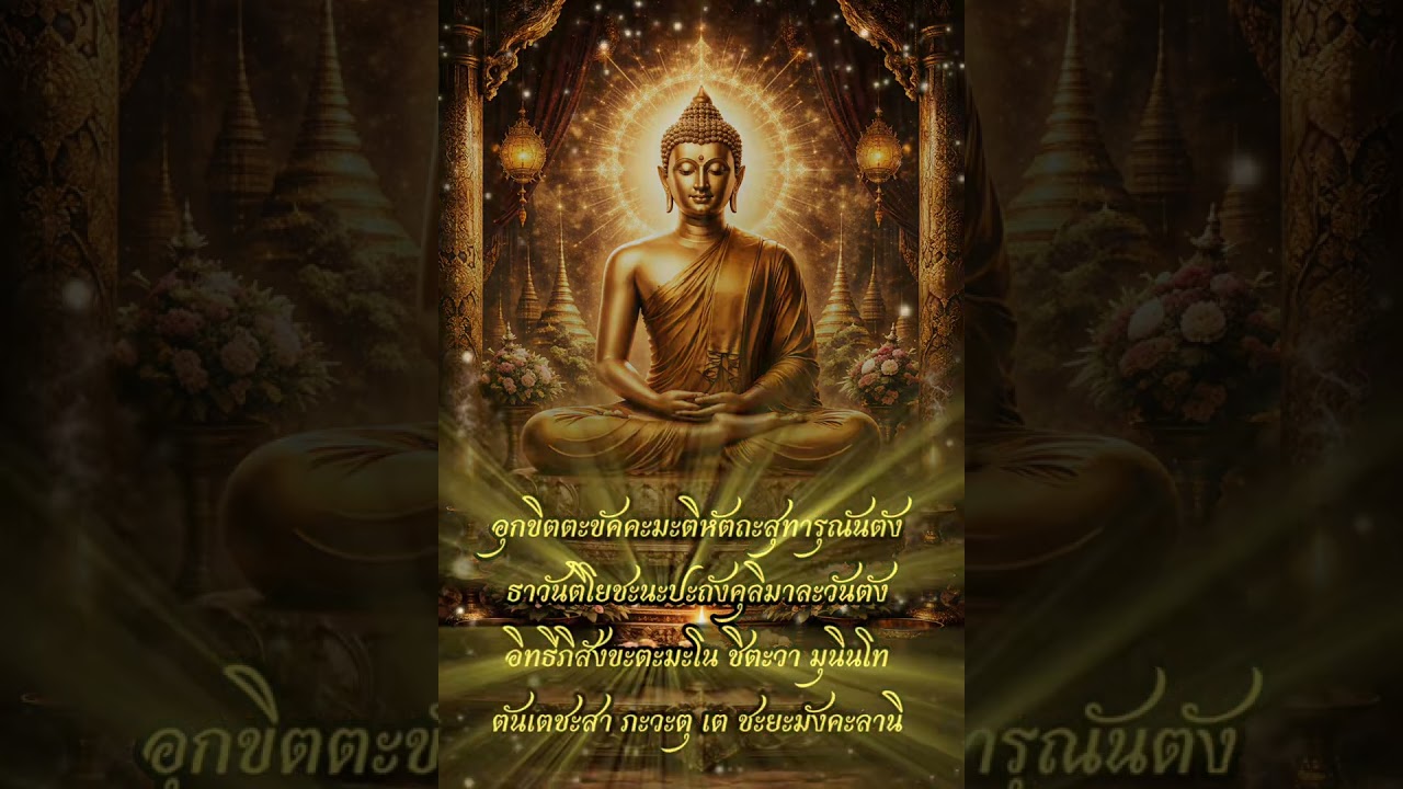 พุทธาชัยมงคลคาถา ￼คาถาพาหุง (พร้อมคำอ่าน) 