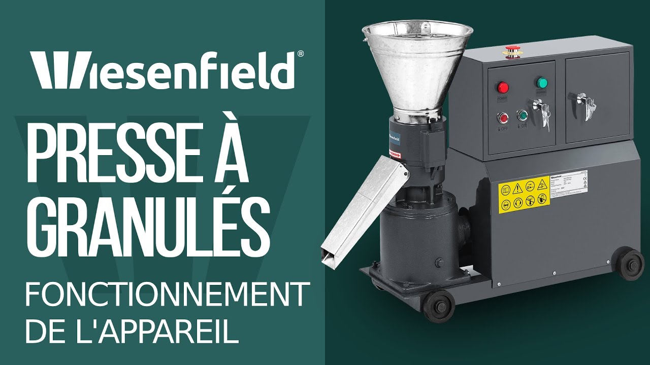 Presse à granulés Wiesenfield WIE-PM-1500 | Fonctionnement de l'appareil