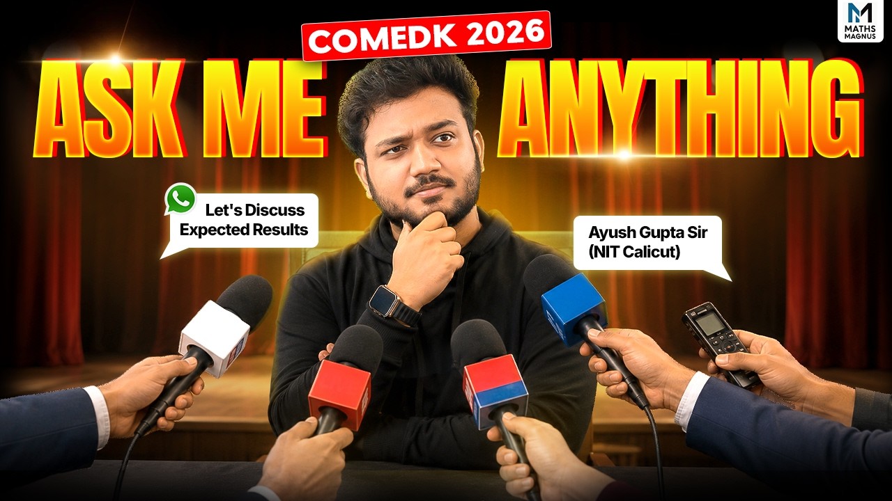 COMEDK 2026 Doubts? Ayush Sir is LIVE with ALL Answers 🔥