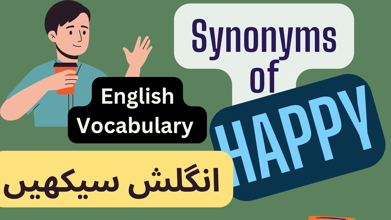 Happy synonym. Other words for happy glad joyful. Learn English easy way & build English vocabulary