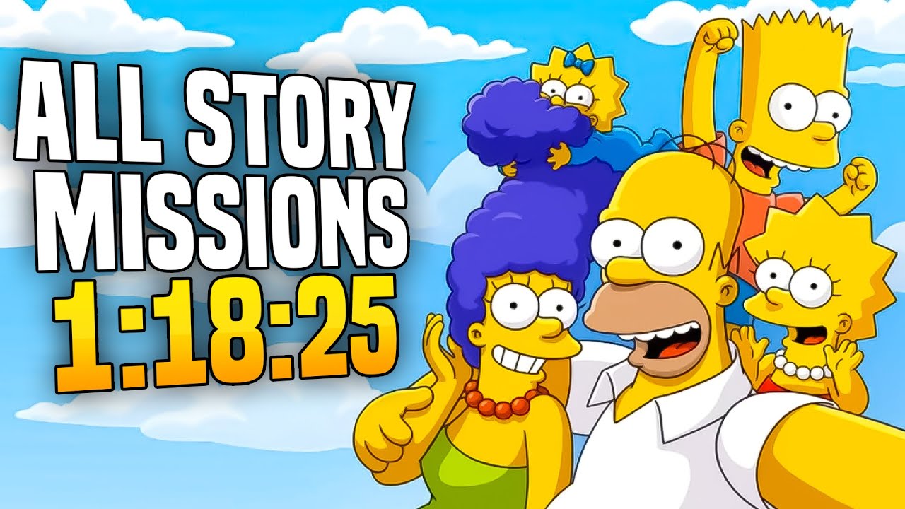 The Simpsons: Hit & Run - All Story Missions Speedrun in 1:18:25
