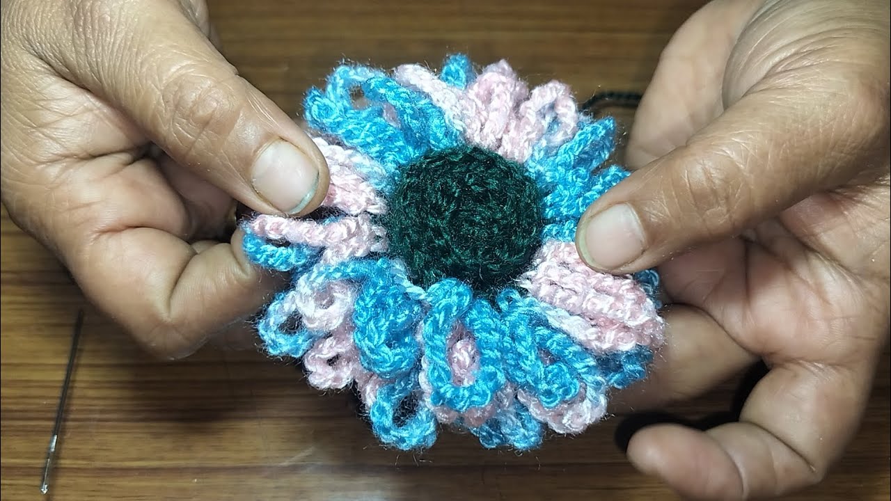 Crochet flower 🌸🧶 #crochet #diy #trending #video #youtube #youtubevideo #reach #reachmorepeople #fyp