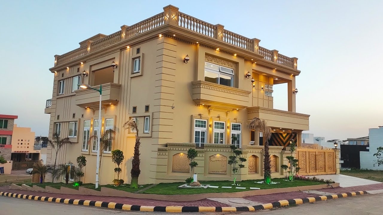 14 Marla Luxury Design Corner Spanish 7 Bedroom Basement House For Sale In Bahria Town Rawalpindi
