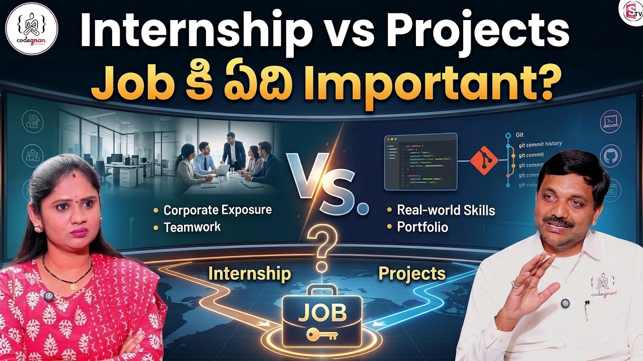 Codegnan : Internship vs Projects  Which Is More Important for a Job? | Coding Skills | SumanTV Usha