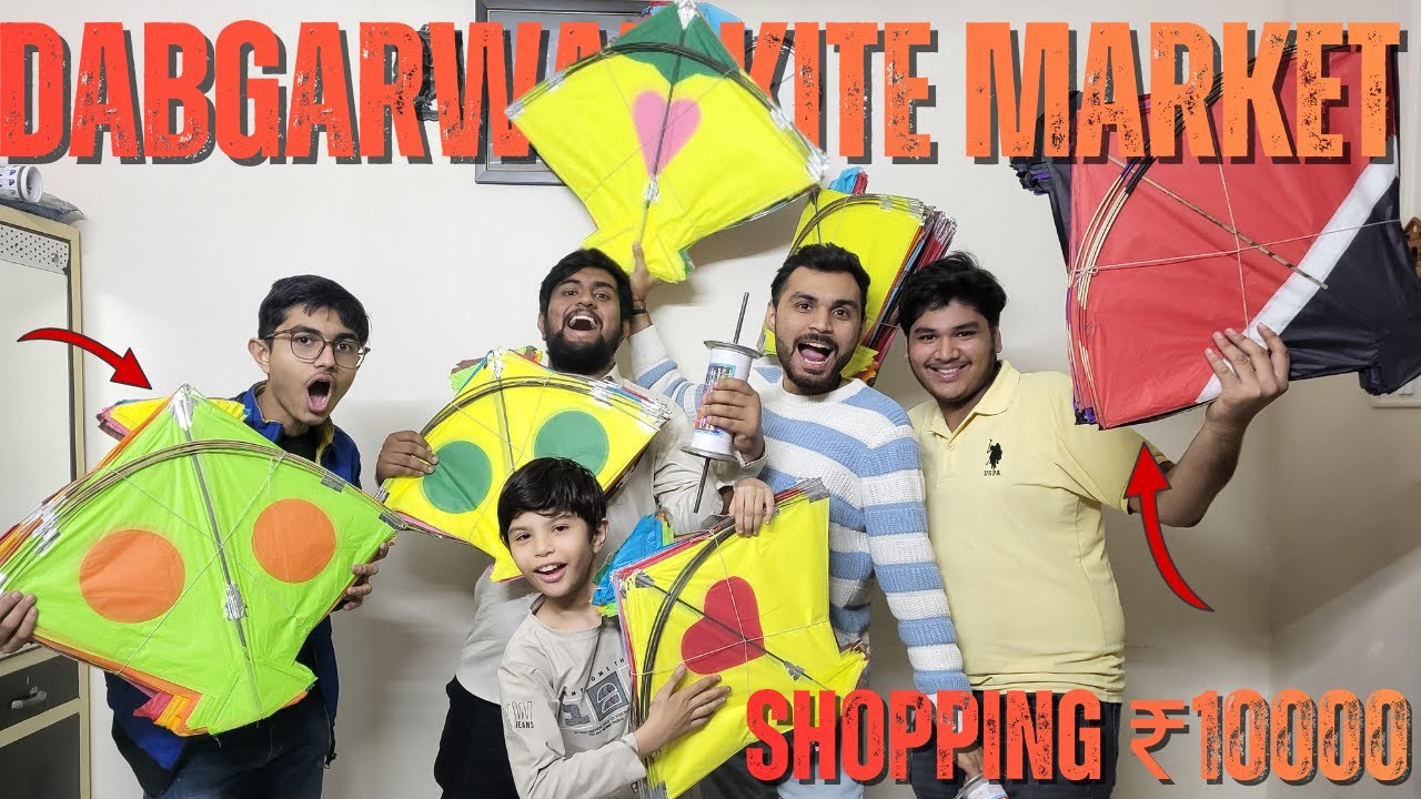DABGARWAD KITE MARKET SURAT | Kite Shopping ₹10,000 | Uttrayan 2026  #uttrayan #kite #patang