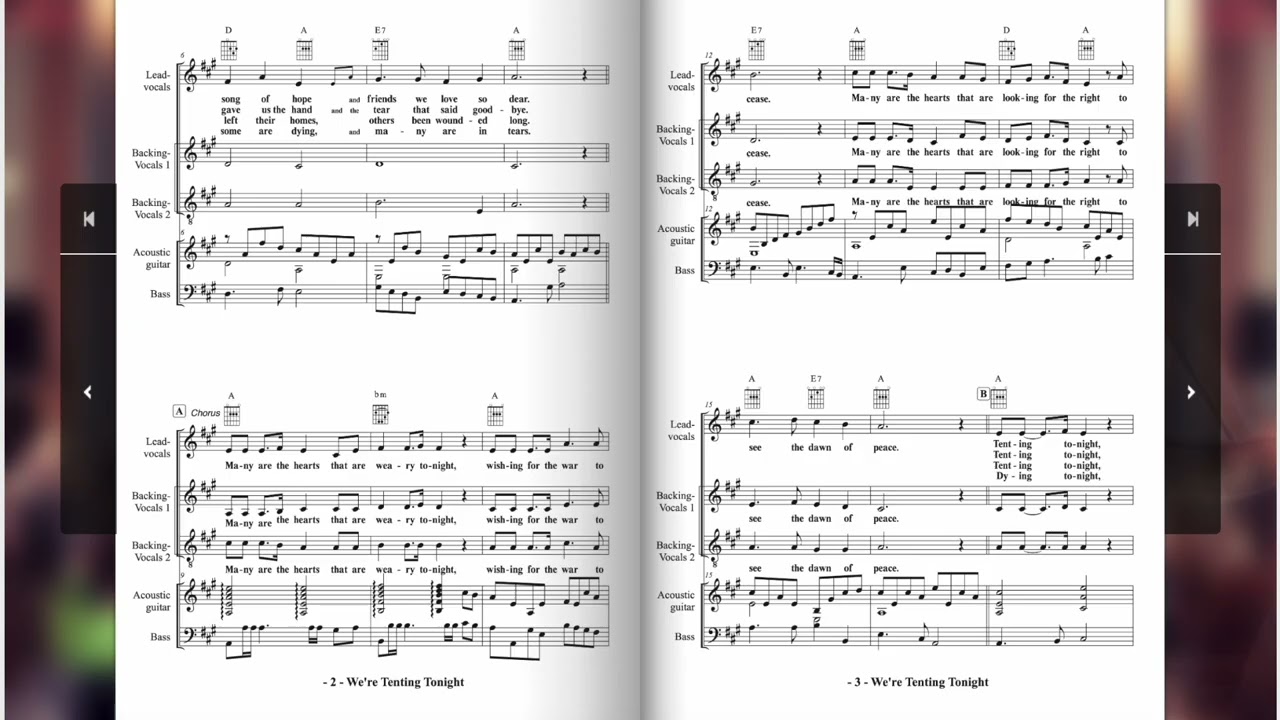 We’re Tenting Tonight - Walter Kittredge in an Arrangement by Johan de Wit