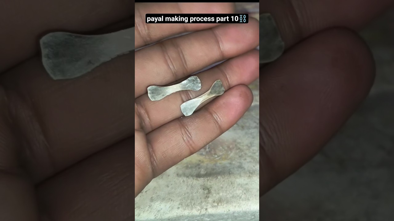 Payal Making Process Part 10 ⛓️ #jewelryvlog #making #silverpayal #handmadedecor #puresilver #short