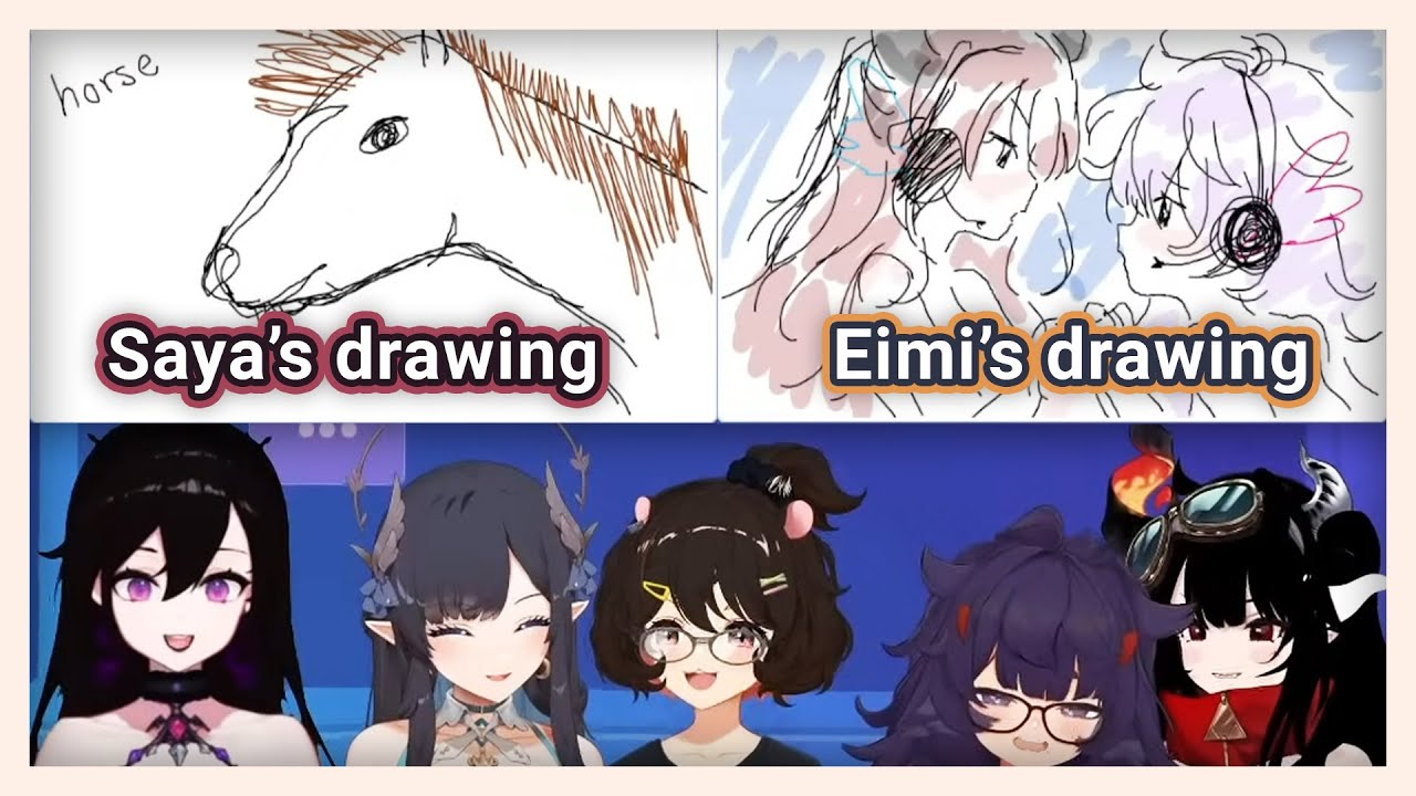 A Stark Contrast between Eimi and Saya's Drawings [Phase Connect]