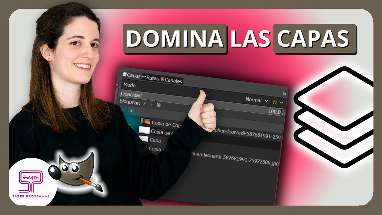 Cómo USAR las CAPAS en GIMP 😀 [Tutorial completo]