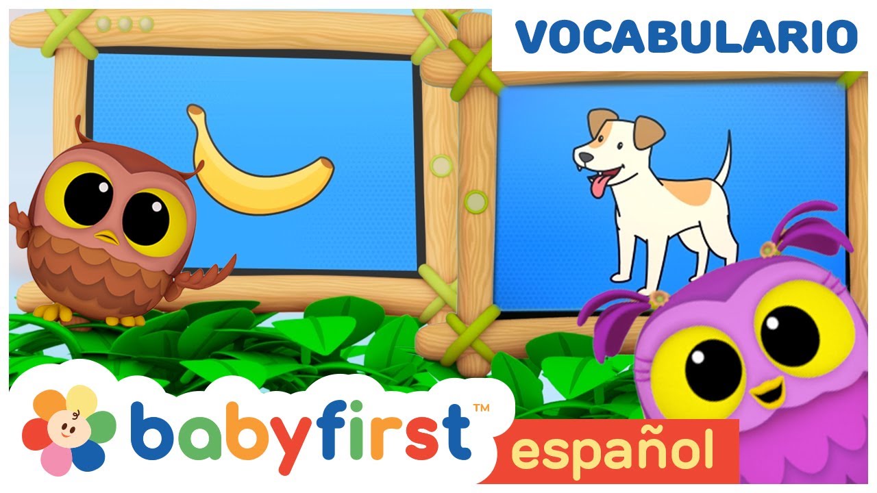Hoot, Scoot y What | Aprender vocabulario para niños | Primeras Palabras | Banana y más | BabyFirst