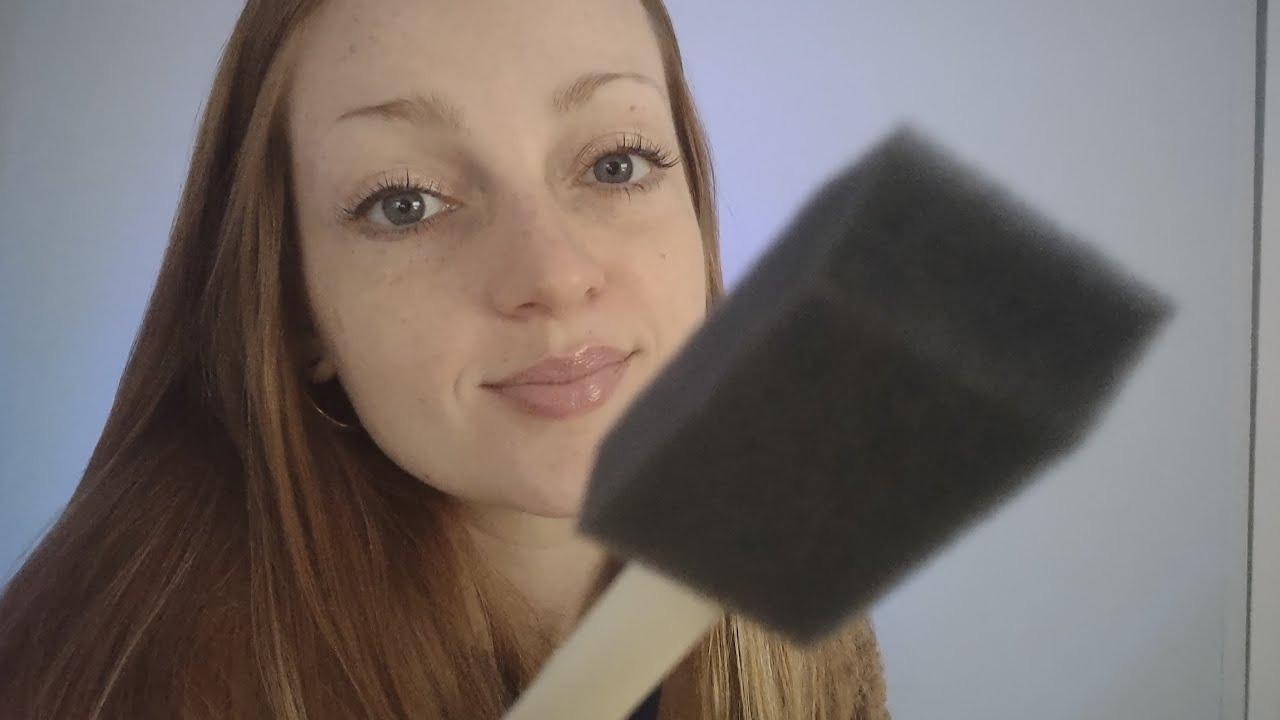 ASMR • quick face touching/hair touching 😆