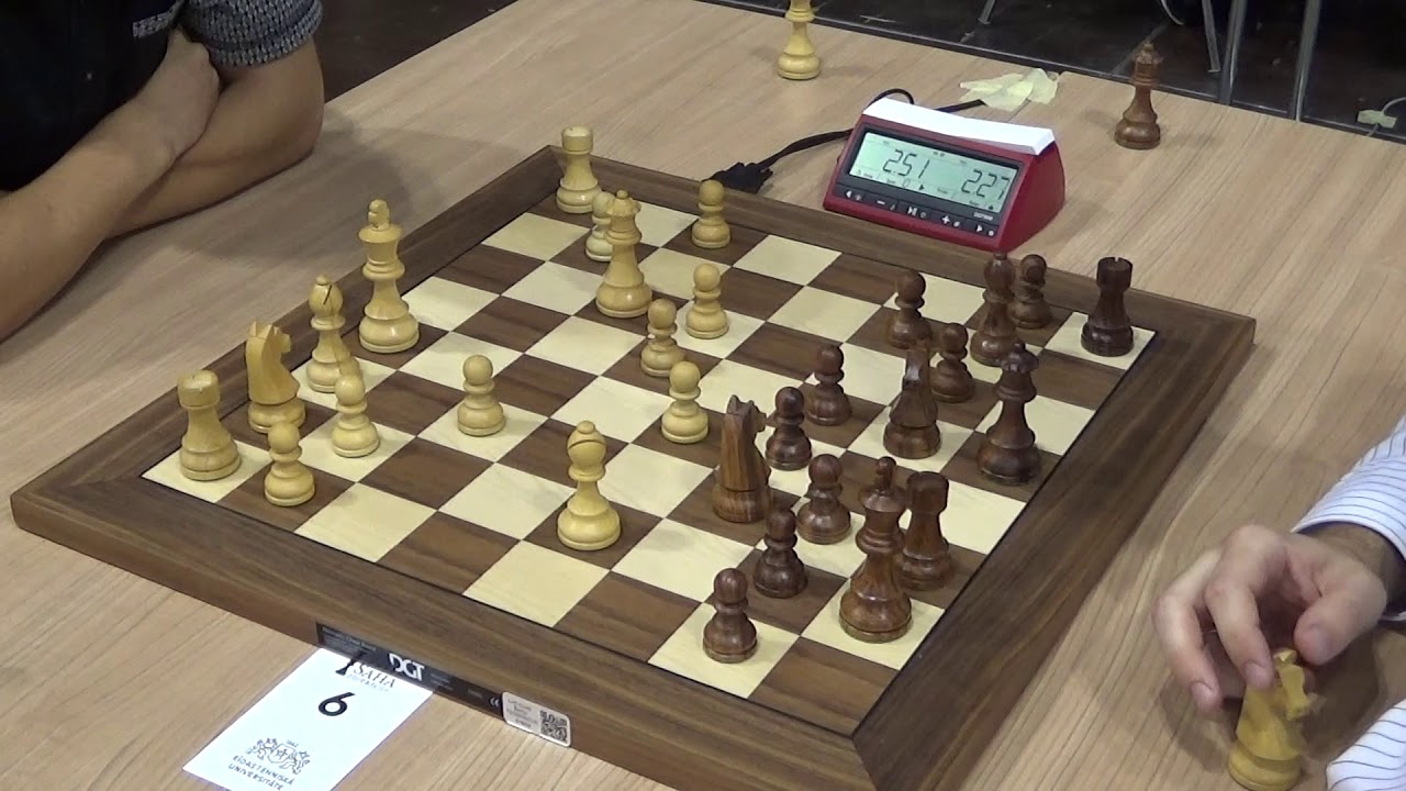Zhuravlev Stepan - GM Neiksans Arturs, Nimzo-Indian defence, Blitz chess