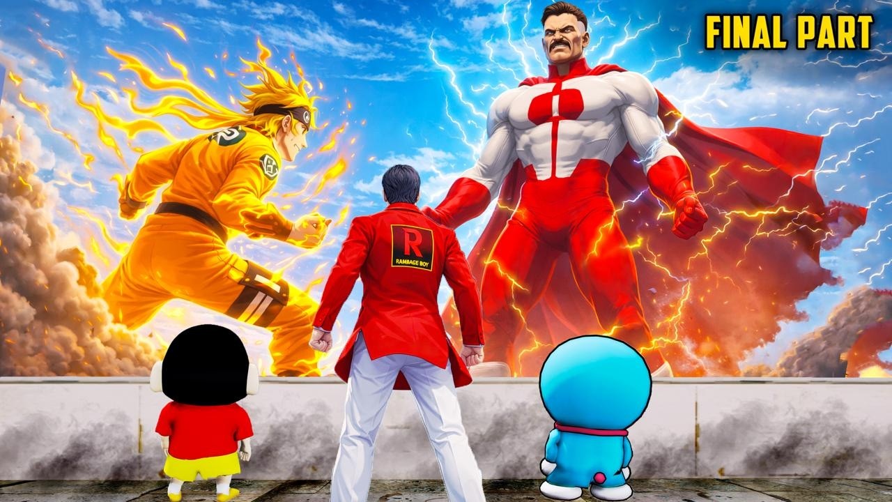 GTA 5 : Rampage & Shinchan🤣Helped NARUTO to Save Village In GTA5🤑 Full Fun#bommalu #rampageboy