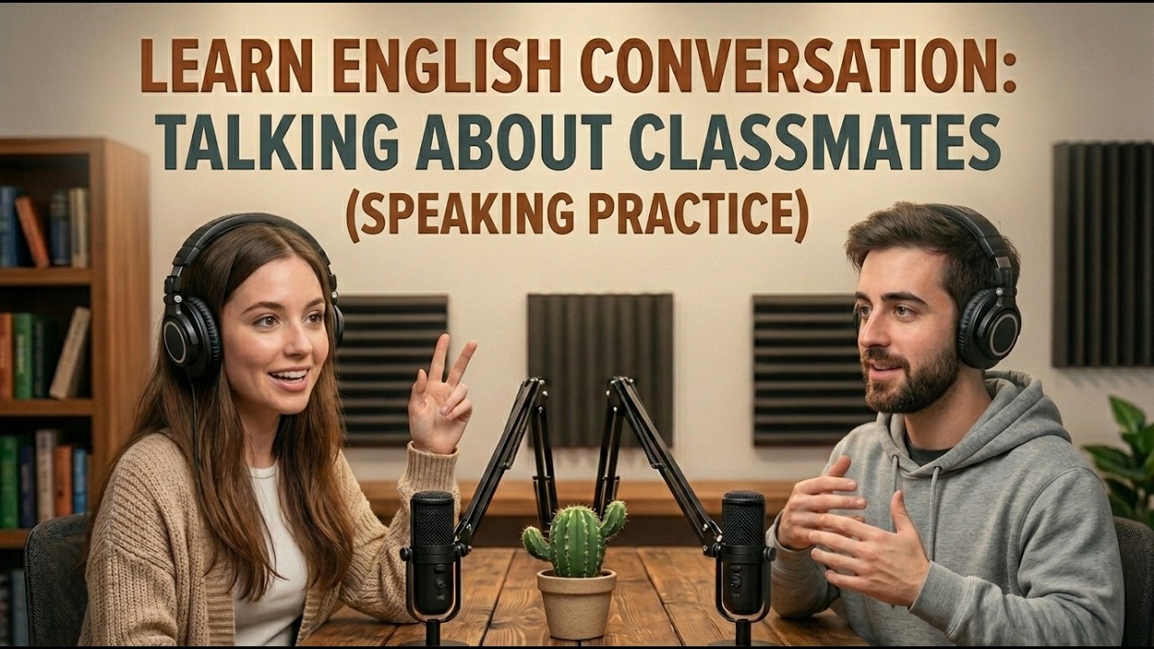 Learn English Conversation: Talking About Classmates (Speaking Practice)