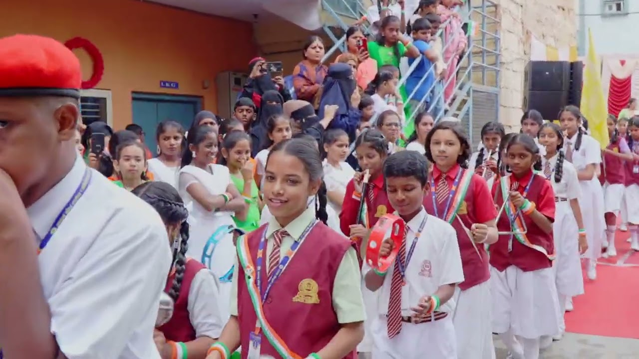 LITTLE ANGEL'S ENGLISH HIGH SCHOOL SUBHASHNAGAR BANGALORE.68 INDEPENDENCE DAY CELEBRATION 2025-26