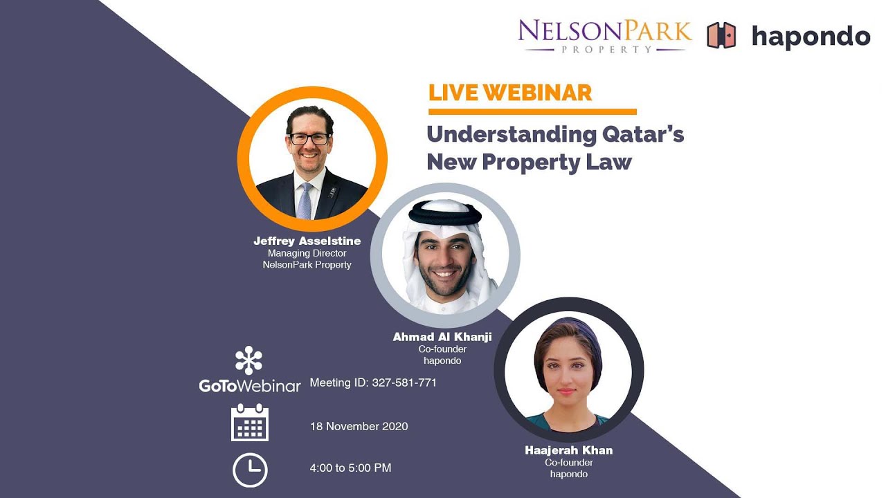 Webinar: Understanding Qatar's New Property Law | NelsonPark Property, Hapondo
