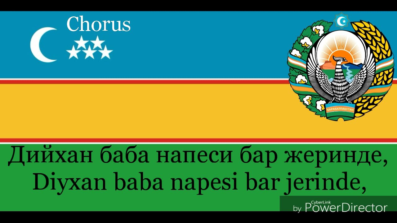 National Anthem of Karakalpakstan - Qaraqalpaqstan Respublikasin'in' Ma'mleketlik Gimni(카라칼파크스탄의 국가)