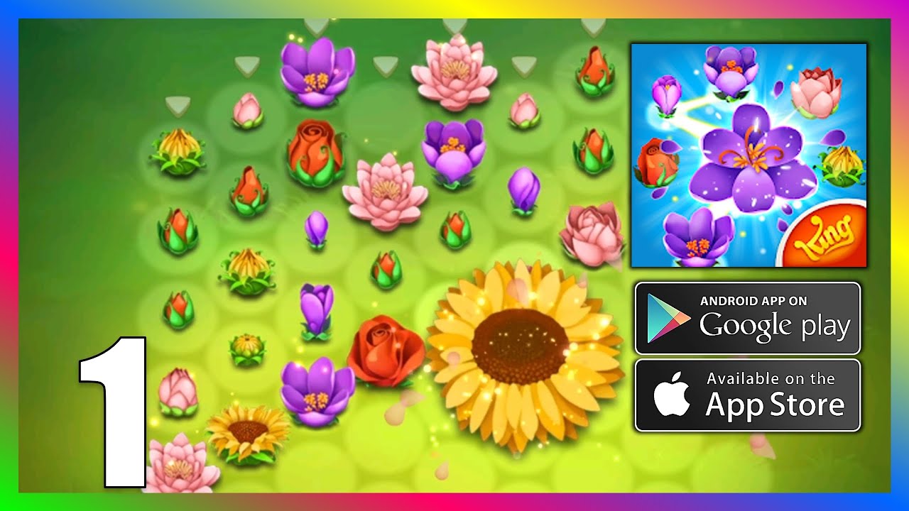 Blossom Blast Saga 🌼 Gameplay Stage 1-6 (Android, iOS)