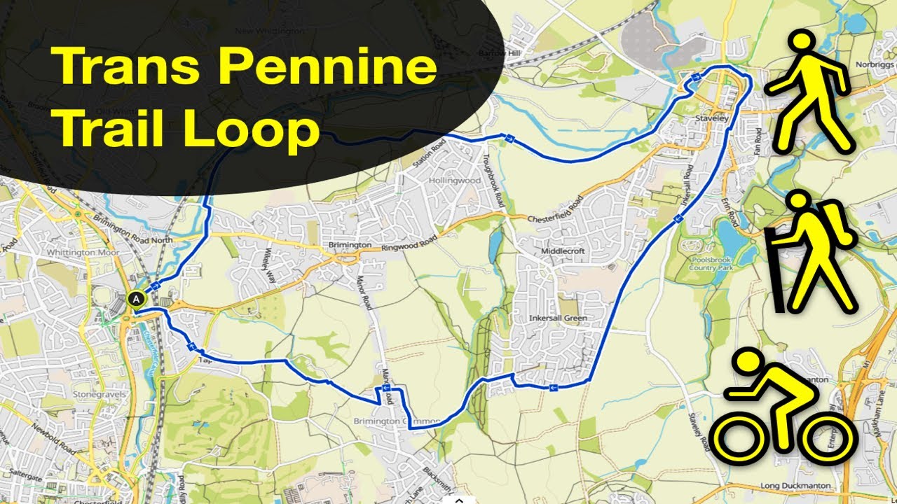 Trans Pennine Trail Loop, Chesterfield - Route Video