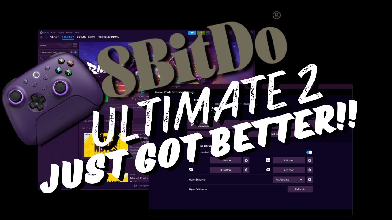 8bitdo Ulitmate 2 Wireless Just Got Better!! Steam Input Support 👀