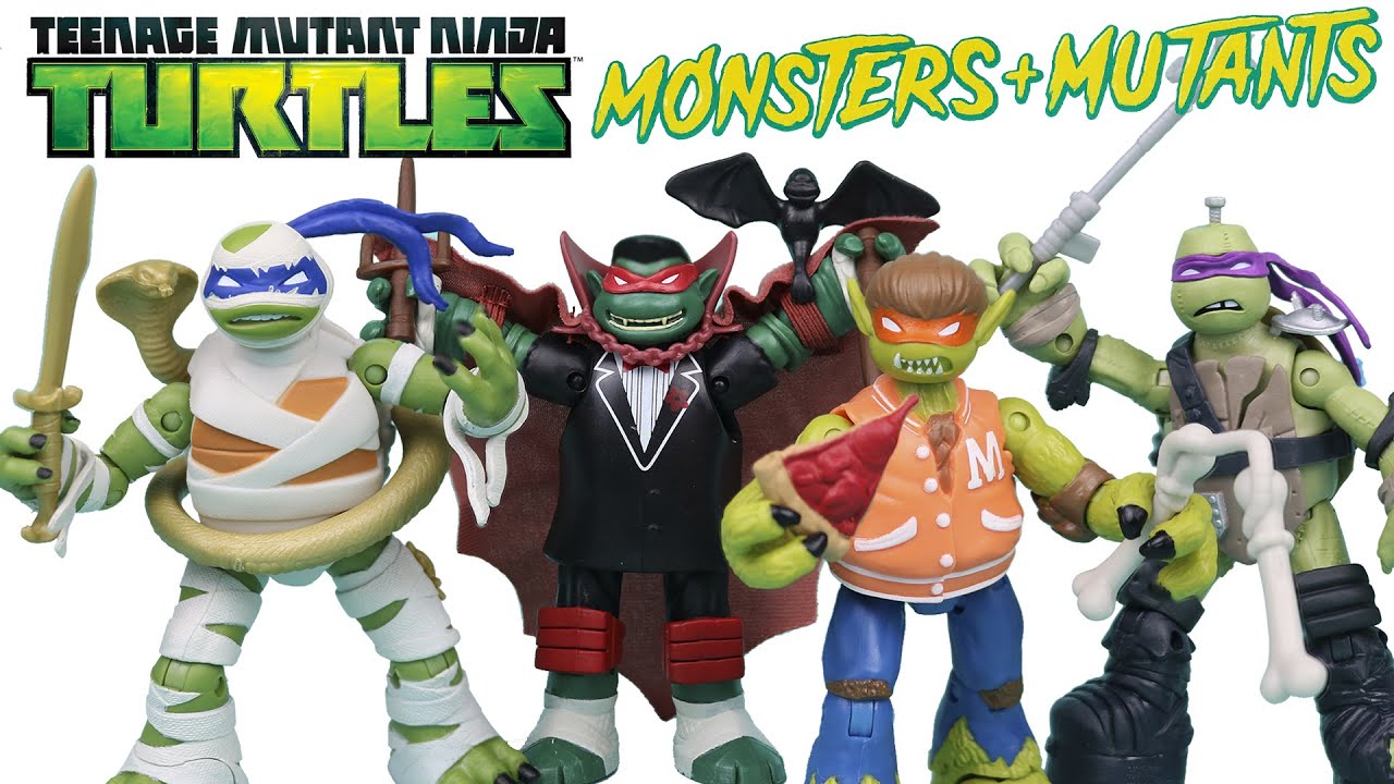 Review Tartarugas Ninja 2012 Nickelodeon 4-pack Monsters + Mutants - Relançamento Playmates
