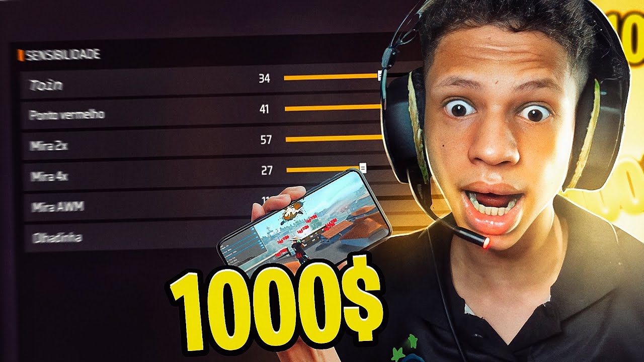 Comprei Uma Sensibilidade De 1000$ REAIS No Free Fire!