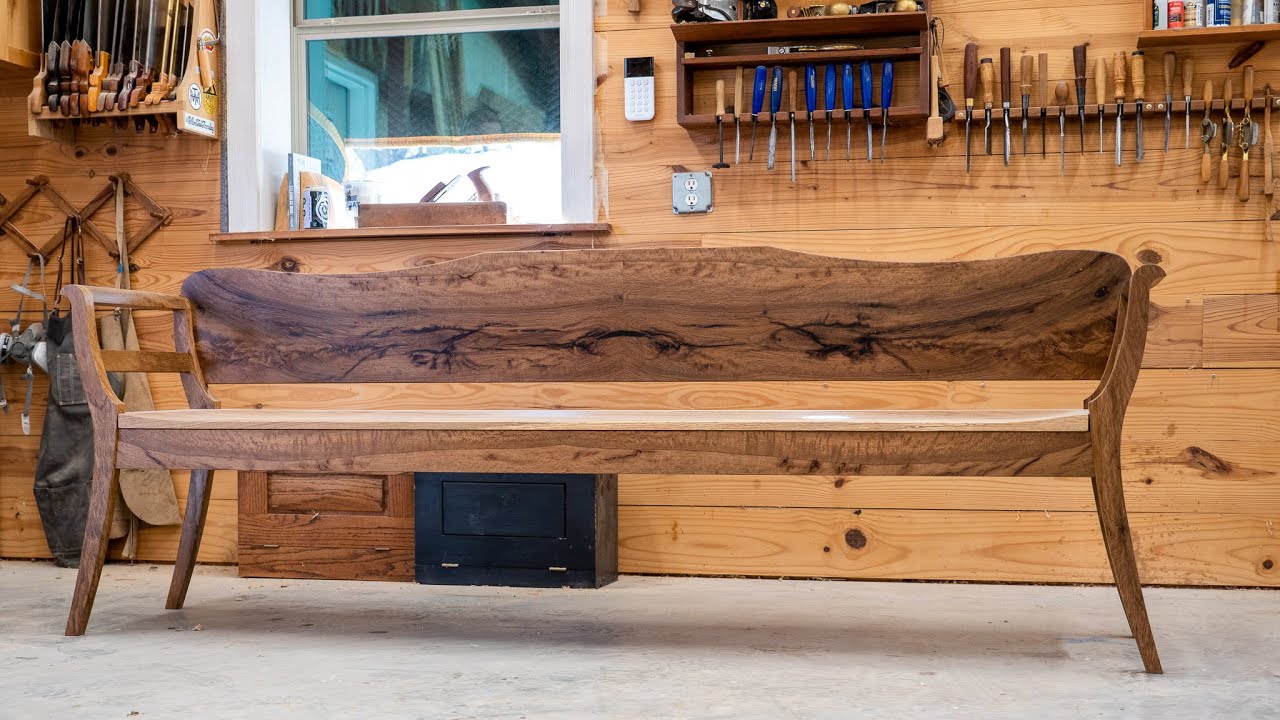 Handcrafted Bench Made From Texas Live Oak // Heirloom Furntiure