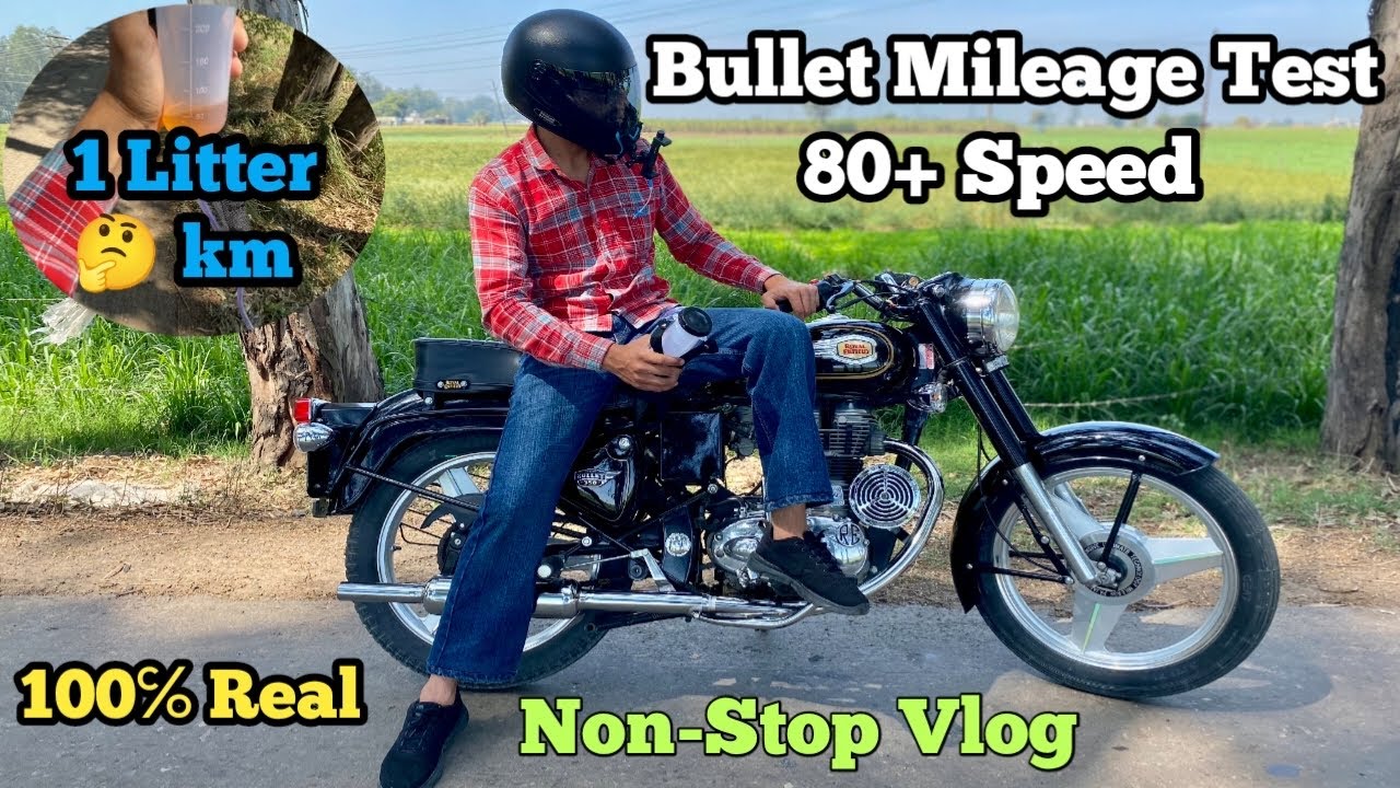 Bullet 80+ Speed Mileage Test Full Detail Vlog | Bullet Modification