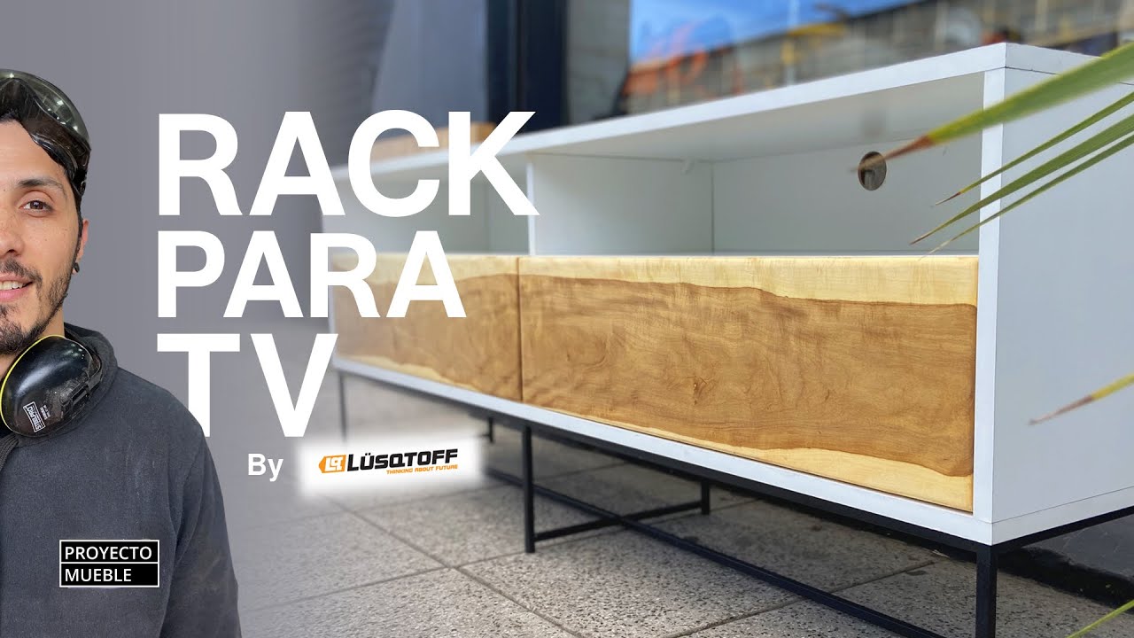 RACK PARA TV, UNA MADERA INCREÍBLE / PROYECTO MUEBLE (By Lusqtoff)