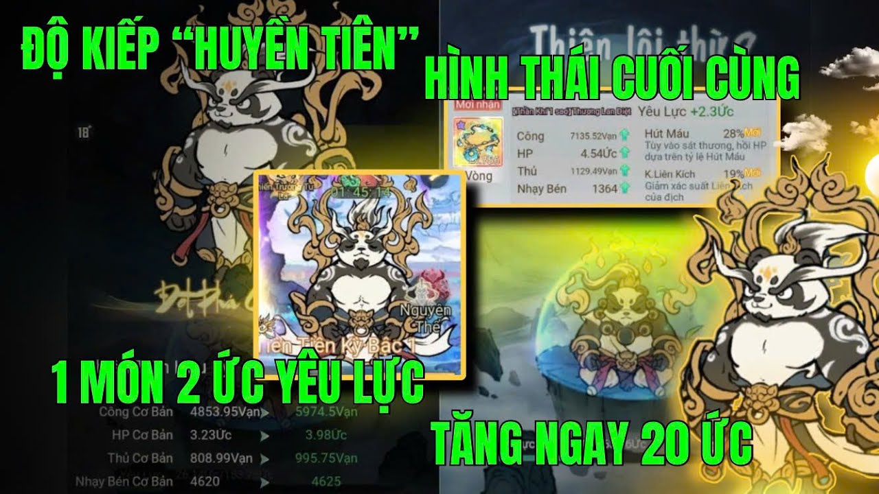 TIỂU YÊU TẦM ĐẠO -GẤU CHÍNH THỨC ĐỘI LÔI KIẾP HUYỀN TIÊN..ĐÃ THEO ĐUỔI ĐƯỢC MỤC TIÊU TỪ LÚC MỚI CHƠI