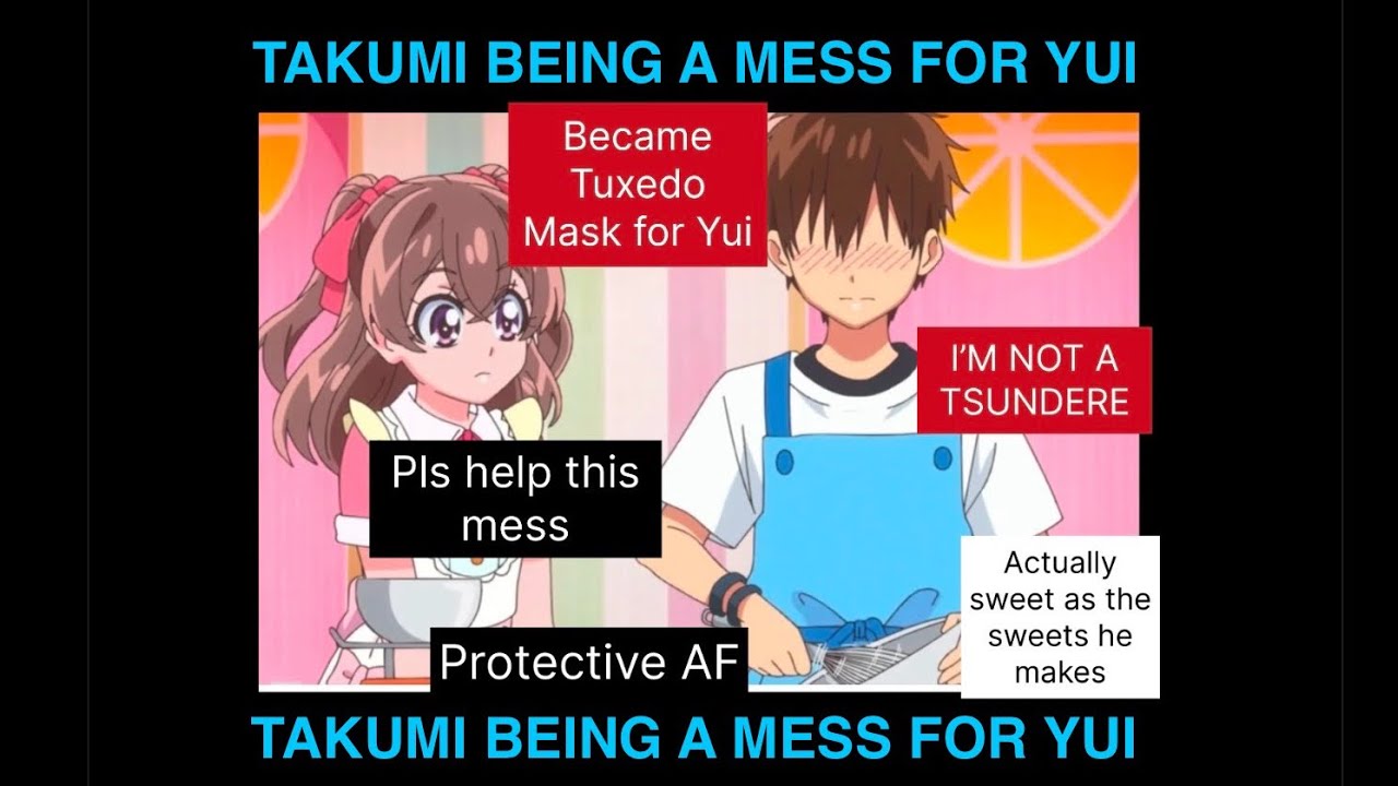 Takumi being 😍 for Yui for over 13 minuets straight (Delicious Party Pretty Cure) デリシャスパーティプリキュア