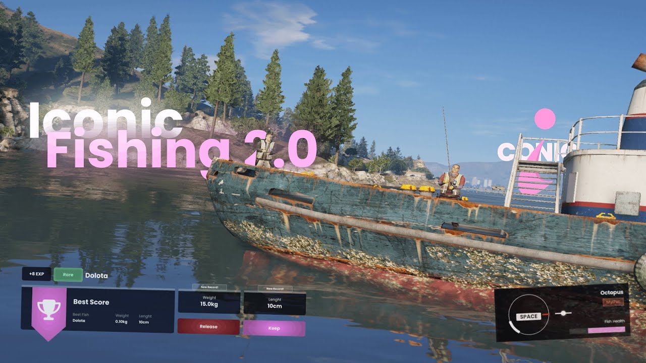 Advanced Multiplayer Fishing (Missions, Baits, Nets, Cages, Upgrades, Levels) | Fivem Script
